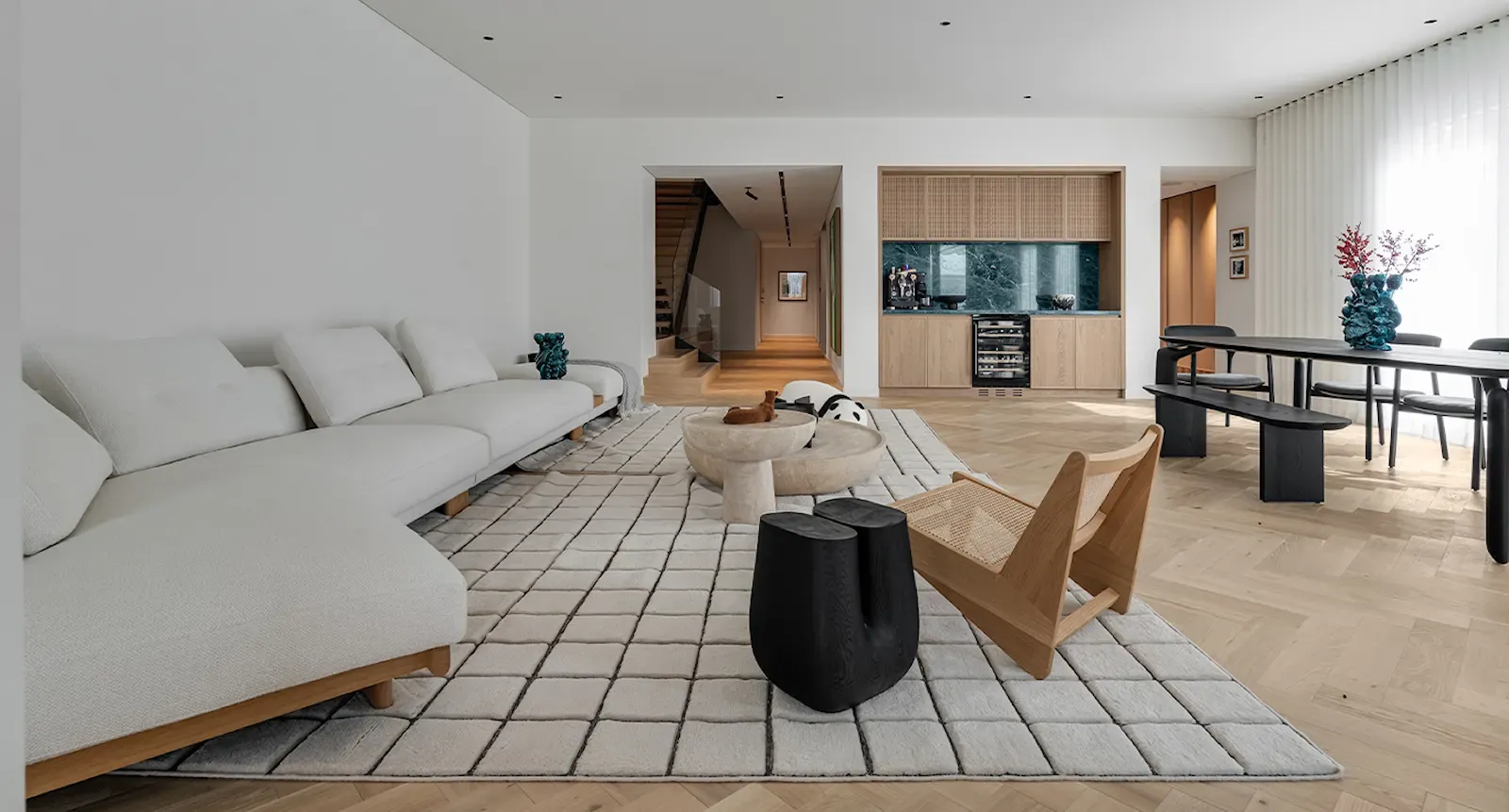 Sồi Xương cá AB Dim White - view 3