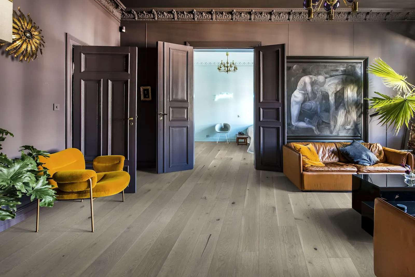 Sồi Pearl Grey Ván sàn - view 2