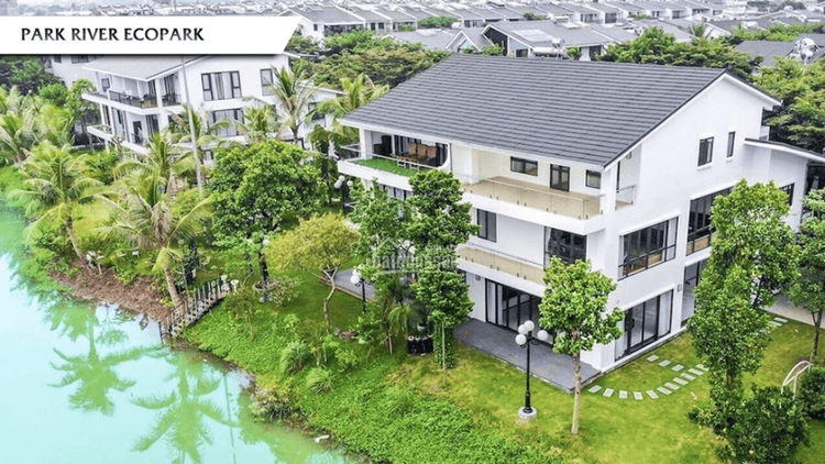 Thiết kế nội thất biệt thự Ecopark với hệ cửa kính lớn giúp mở rộng tầm nhìn và tăng cường ánh sáng tự nhiên (Nguồn: Internet)