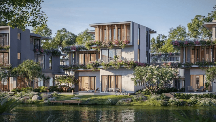 Thiết kế nội thất biệt thự Ecopark theo hướng mở, kết nối liền mạch giữa không gian trong nhà và sân vườn bên ngoài (Nguồn: Internet)